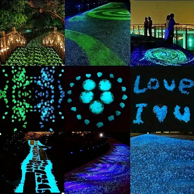 1000-Pieces: Luminous Glowing Stones for Garden, Plants, Aquarium & More Garden & Patio - DailySale