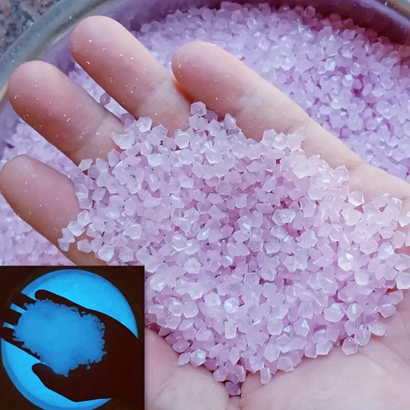 1000-Pieces: Luminous Glowing Stones for Garden, Plants, Aquarium & More Garden & Patio Purple - DailySale