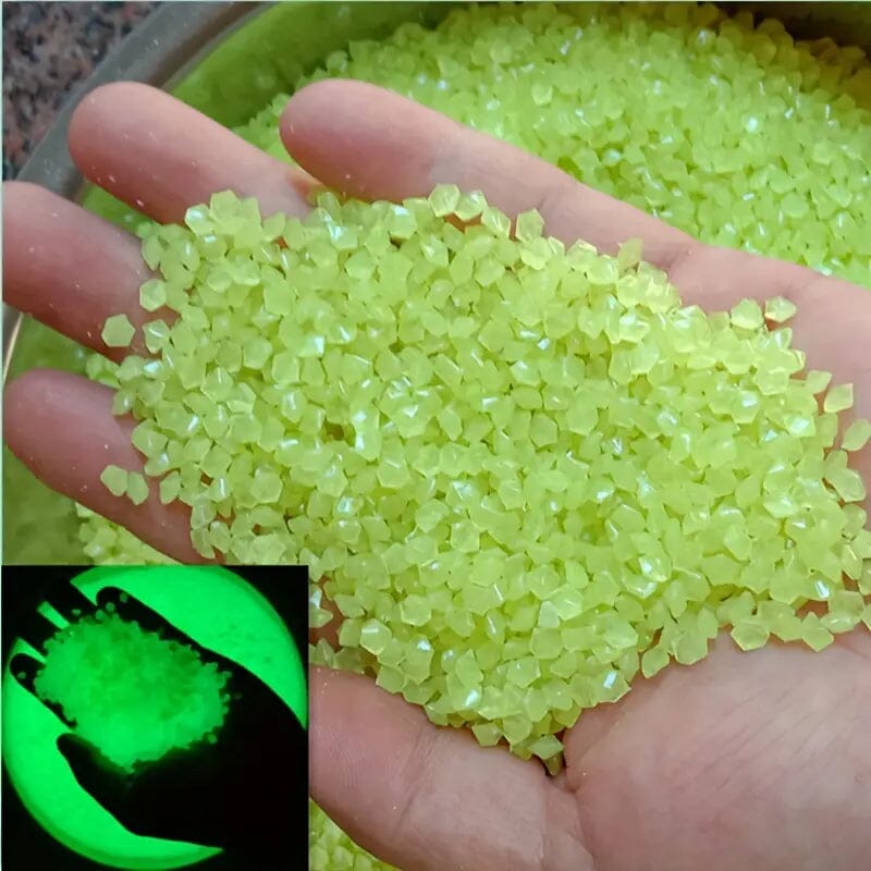 1000-Pieces: Luminous Glowing Stones for Garden, Plants, Aquarium & More Garden & Patio Yellow - DailySale