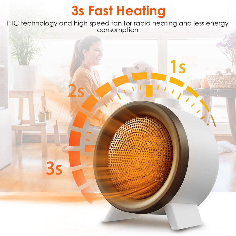 1000W Electric Space Heater Fan Household Appliances - DailySale