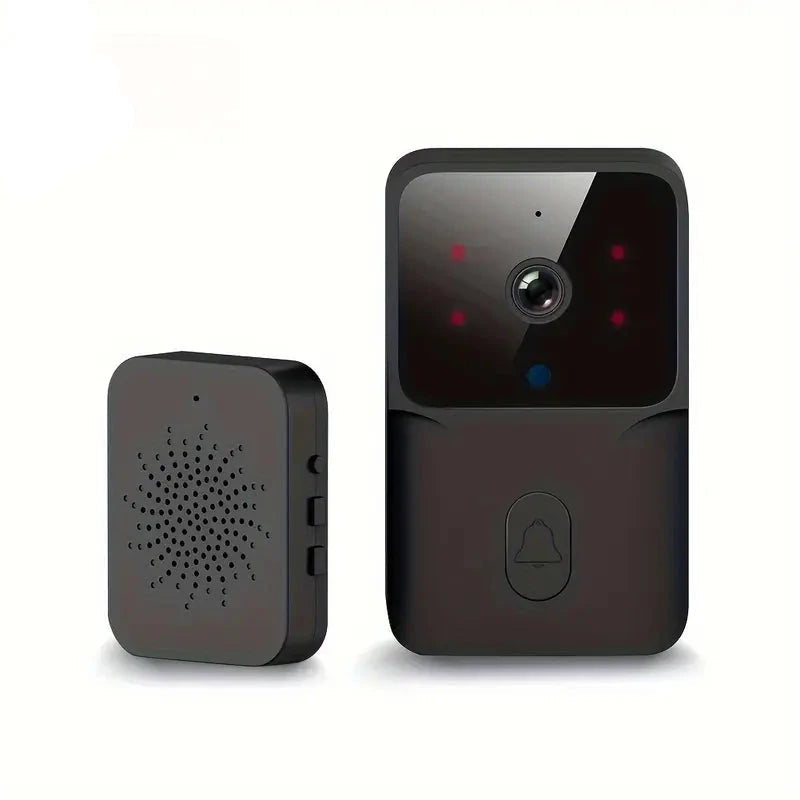 1080P WiFi Smart Video Doorbell with HD Night Vision, Two-Way Audio with App Control Smart Home & Security Black - DailySale