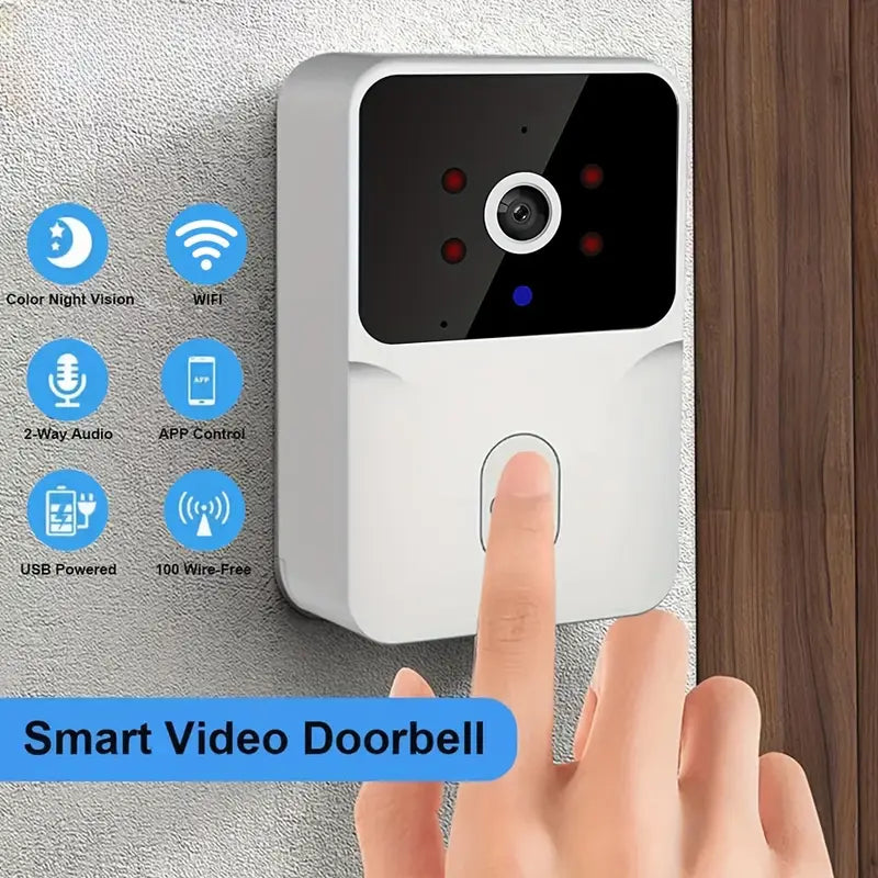 1080P WiFi Smart Video Doorbell with HD Night Vision, Two-Way Audio with App Control Smart Home & Security - DailySale