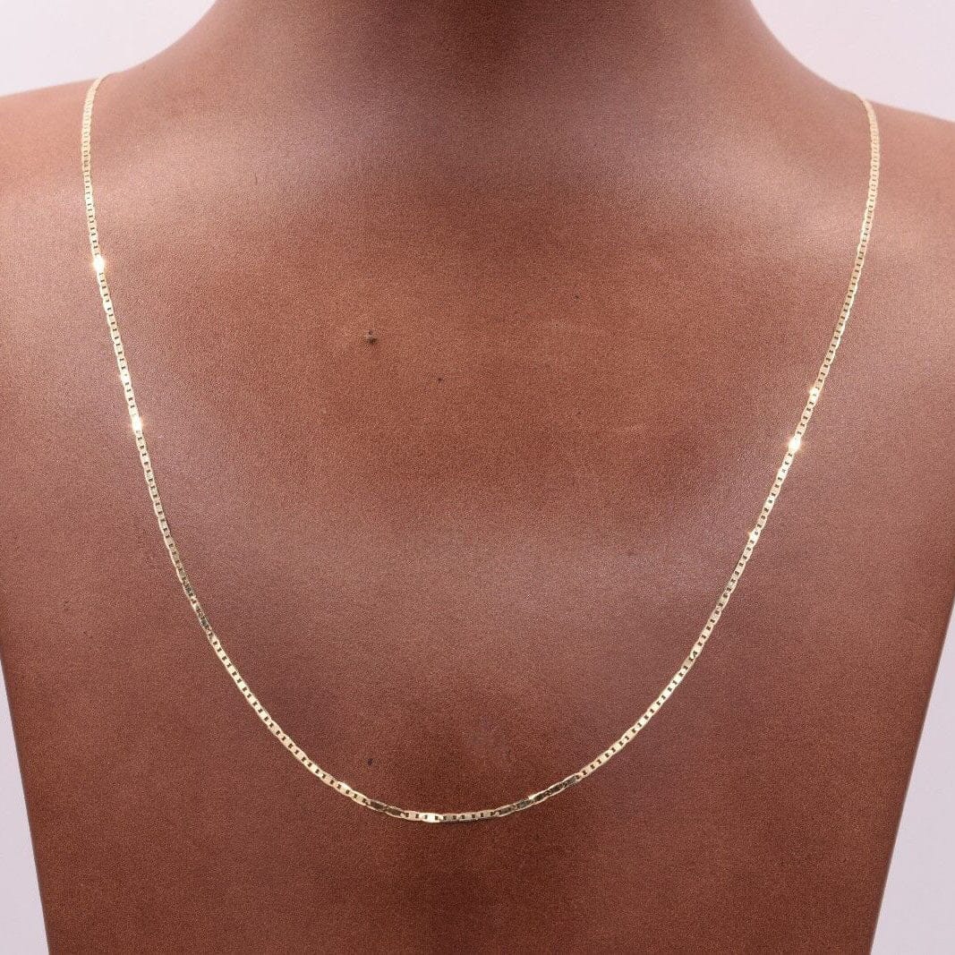 10K Solid Yellow Gold Mariner Anchor Link Chain Necklace Necklaces - DailySale