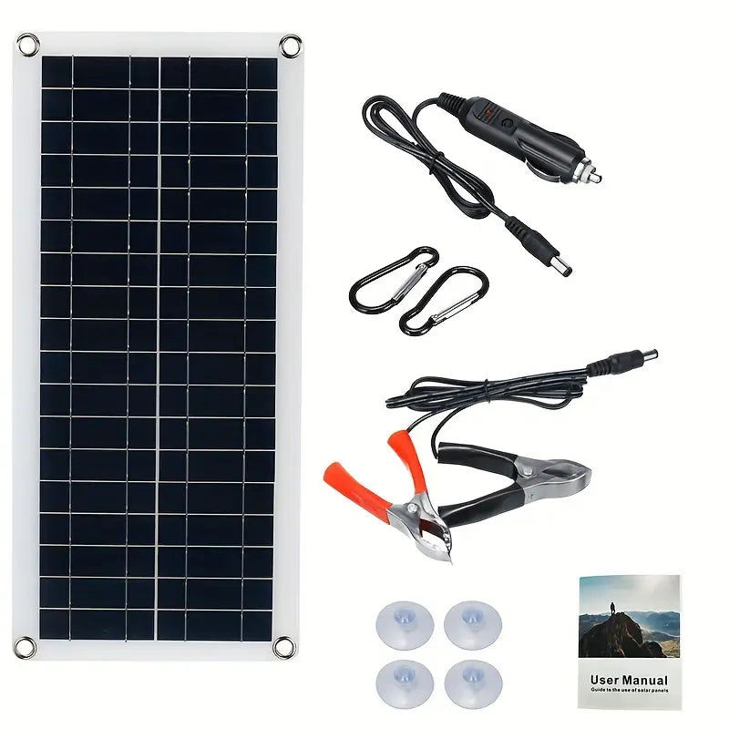 10W Solar Panel 18V Solar Cell 60A&100A Controller Solar Panels Batteries & Power Accessories Solar Panels - DailySale