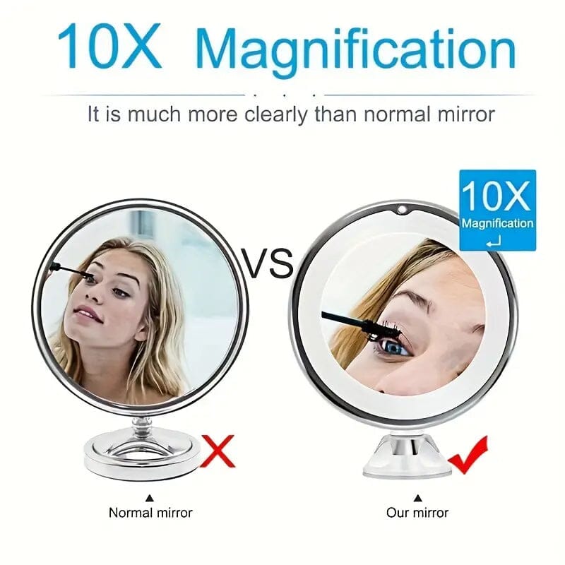 10X Magnifying LED Lighted Makeup Mirror Beauty & Personal Care - DailySale