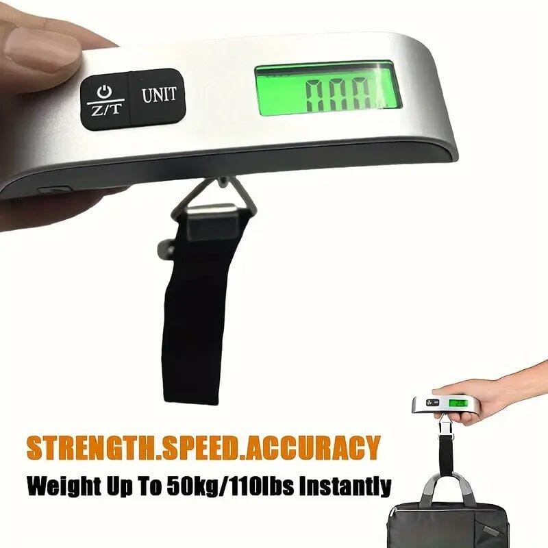 110lb/50kg Capacity Digital Luggage Scale with LCD Display Bags & Traveld - DailySale