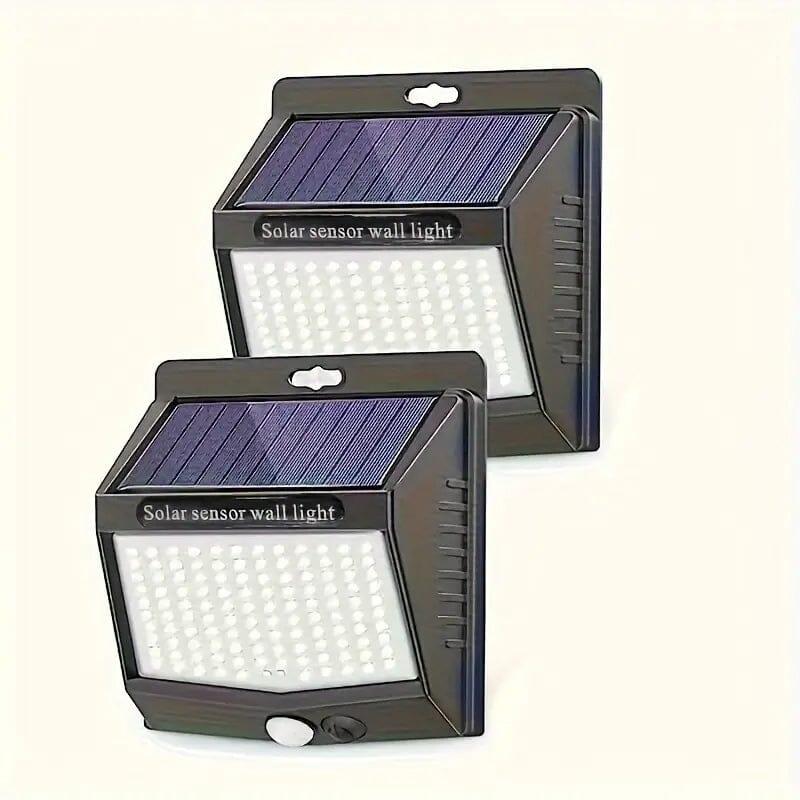 118 LED Ultra-Bright Solar Security Outdoor Lights Outdoor Lighting 2-Piece - DailySale