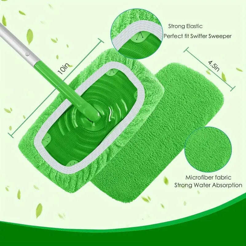 12-Pack: Reusable Mop Pads Refill Compatible with Sweeper Mop Household Appliances - DailySale