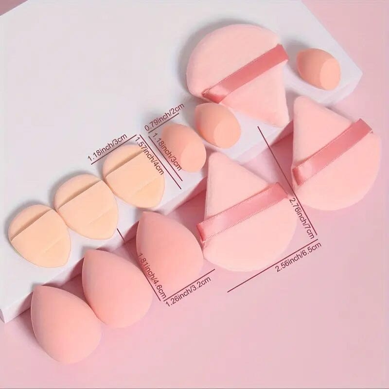 12-Piece Set: All-Purpose Makeup Sponge Puffs Beauty & Personal Care - DailySale