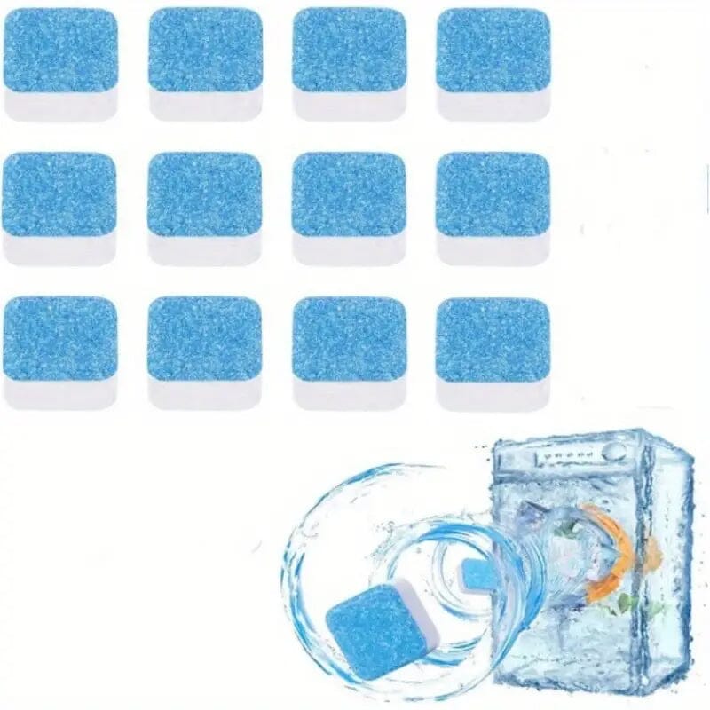 12-Pieces: Effervescent Washing Machine Cleaner Tablets Everything Else - DailySale