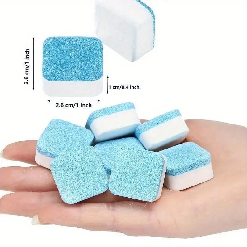 12-Pieces: Effervescent Washing Machine Cleaner Tablets Everything Else - DailySale