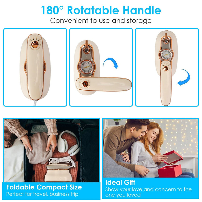 1200W Foldable Handheld Clothes Iron Steamer Household Appliances - DailySale