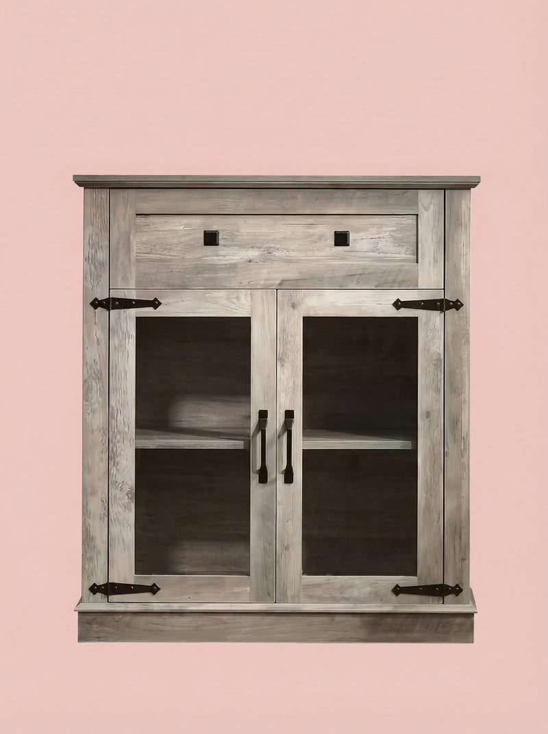 Modern Glass Door Cabinet – 3 Styles | Adjustable Shelves | Compact Storage Cupboard