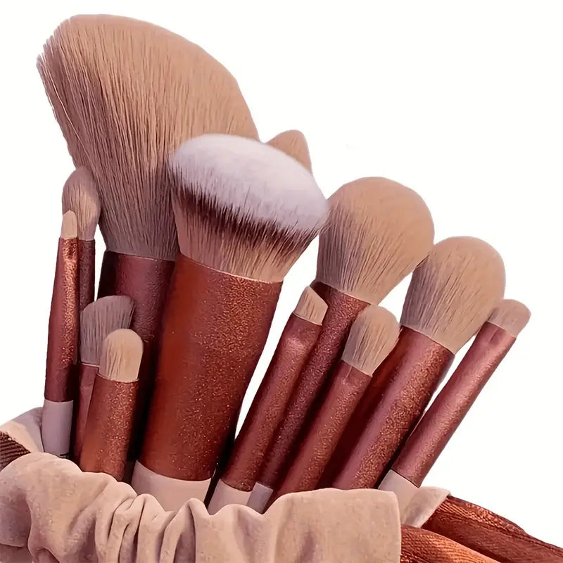 13-Piece: Professional Soft Fluffy Makeup Brush Set with Bag Case Beauty & Personal Care - DailySale