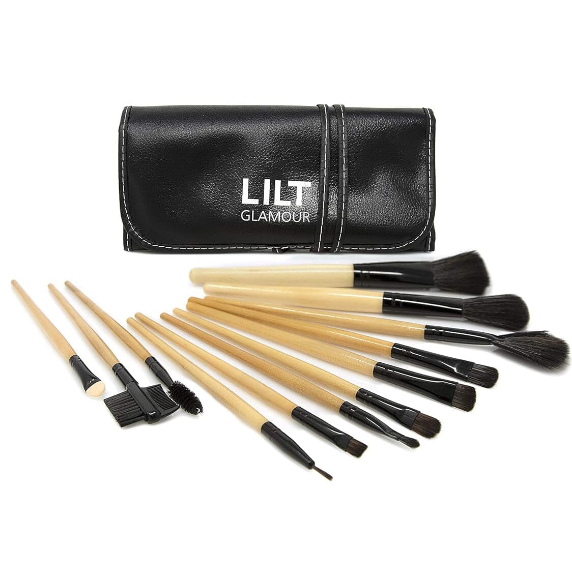 13-Pieces Set: LILT BEAUTY Makeup Brush Set with Blush Foundation Eyeshadow Concealer Liner Sponge Fan and Eyebrow Beauty & Personal Care - DailySale