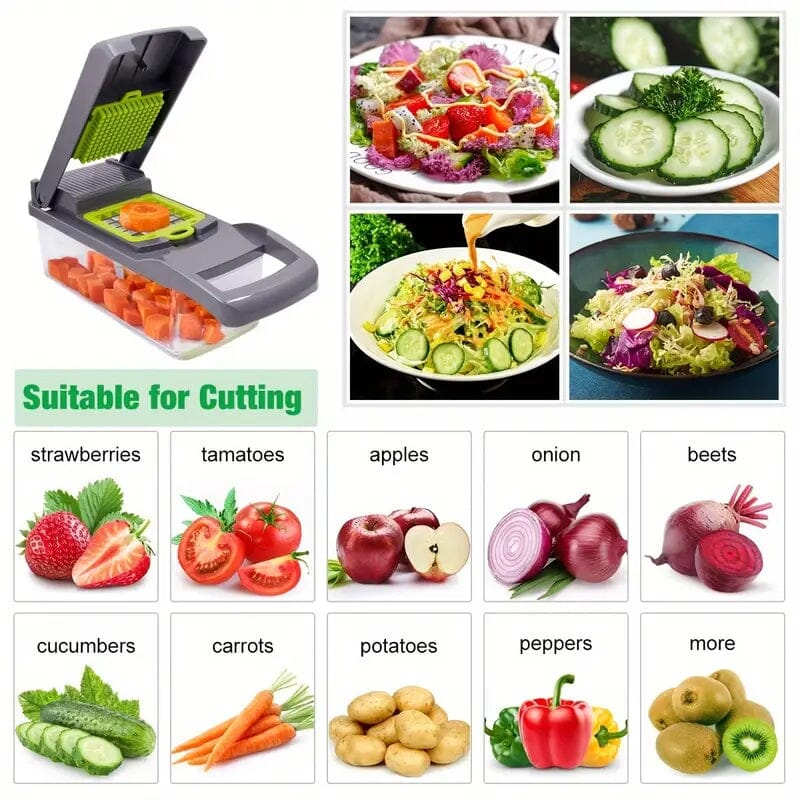 14-in-1 EasyPro Vegetable Chopper Kitchen Tools & Gadgets - DailySale