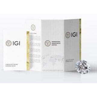 14K White Gold Studs IGI Certified Diamond Earrings Round 1.80 Ct Lab Grown Earrings - DailySale