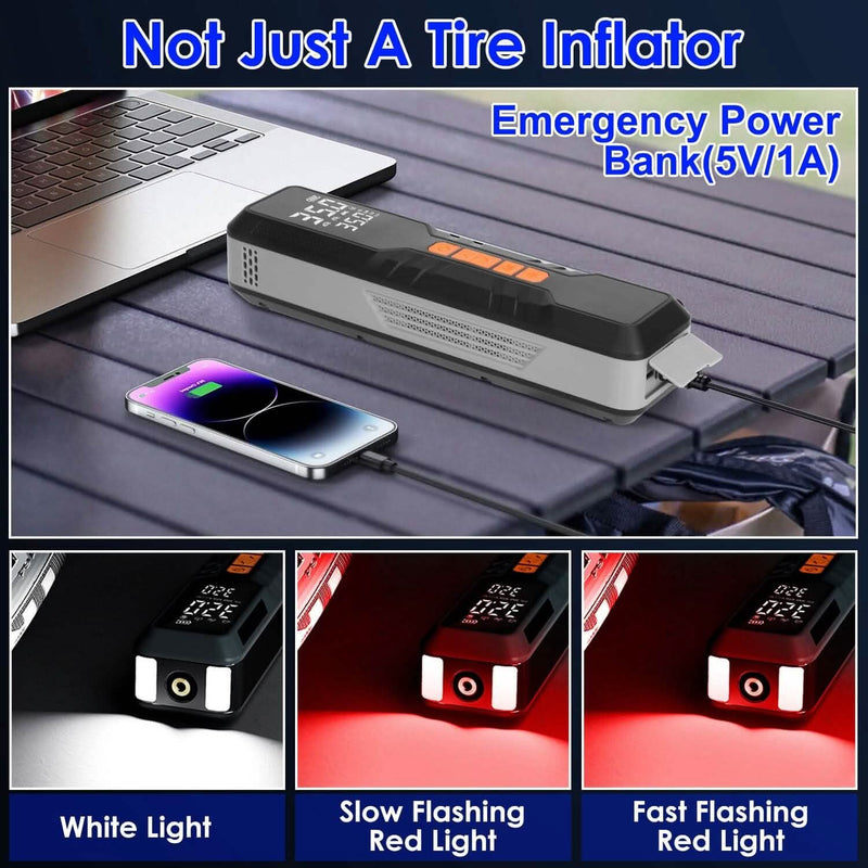 150 PSI Portable Tire Inflator Cordless Digital Air Compressor Automotive - DailySale