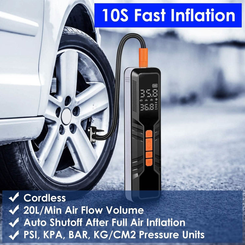 150 PSI Portable Tire Inflator Cordless Digital Air Compressor Automotive - DailySale
