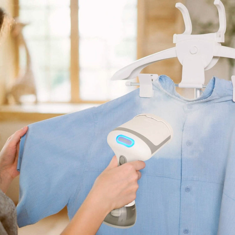 1500W Garment Steamer Portable Handheld Fabric Steamer with Lint Brush Removable 350ml Water Tank Household Appliances - DailySale
