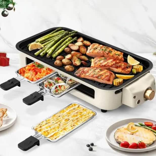 1500W Smokeless Electric Indoor Grill with Removable Non-Stick Plate Kitchen Appliances - DailySale