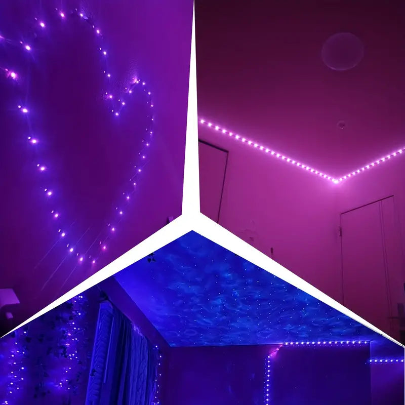 150FT Smart Led RGB LED Lights Music Sync Color Changing Light with App Indoor Lighting - DailySale