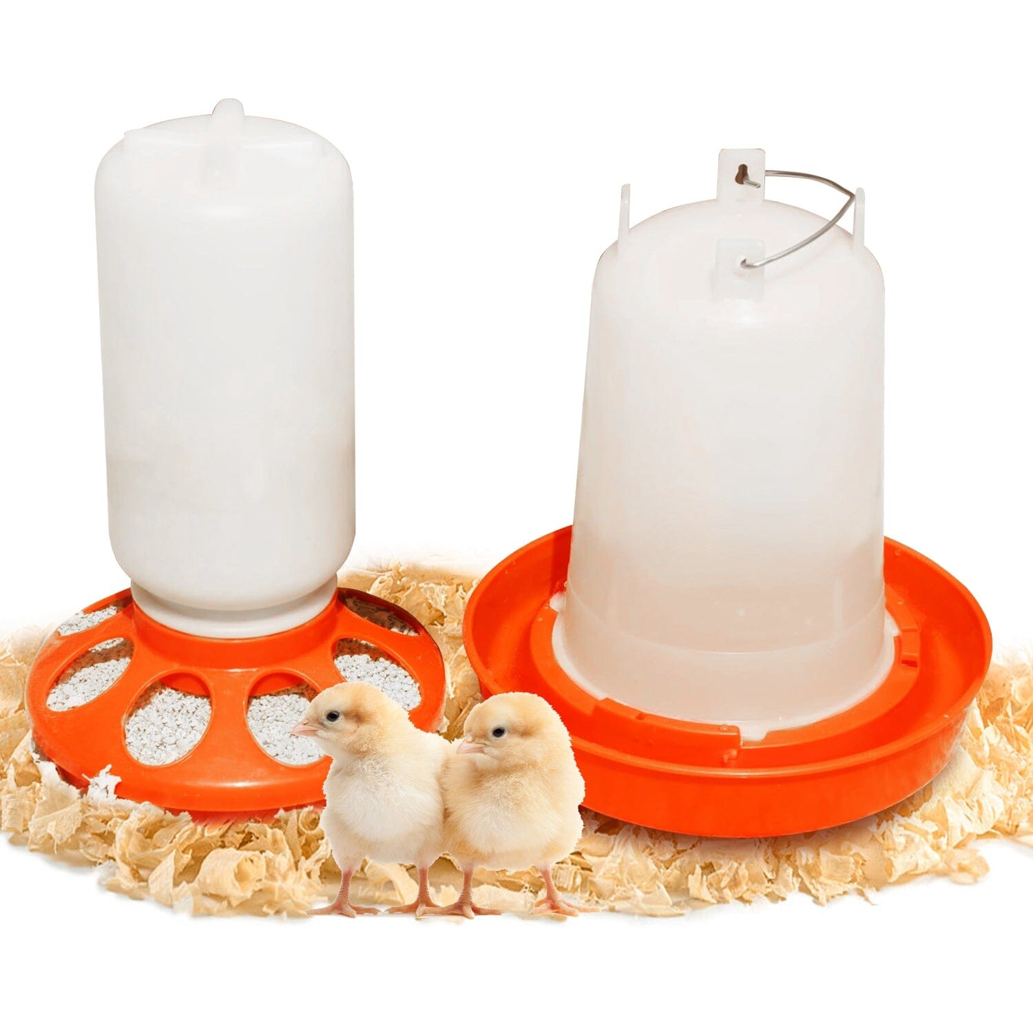 1.5L Chicken Feeder Adjustable Height Waterer Set Pet Supplies - DailySale