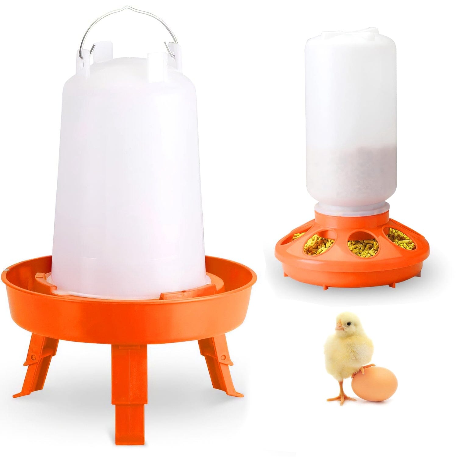 1.5L Chicken Feeder Adjustable Height Waterer Set Pet Supplies - DailySale