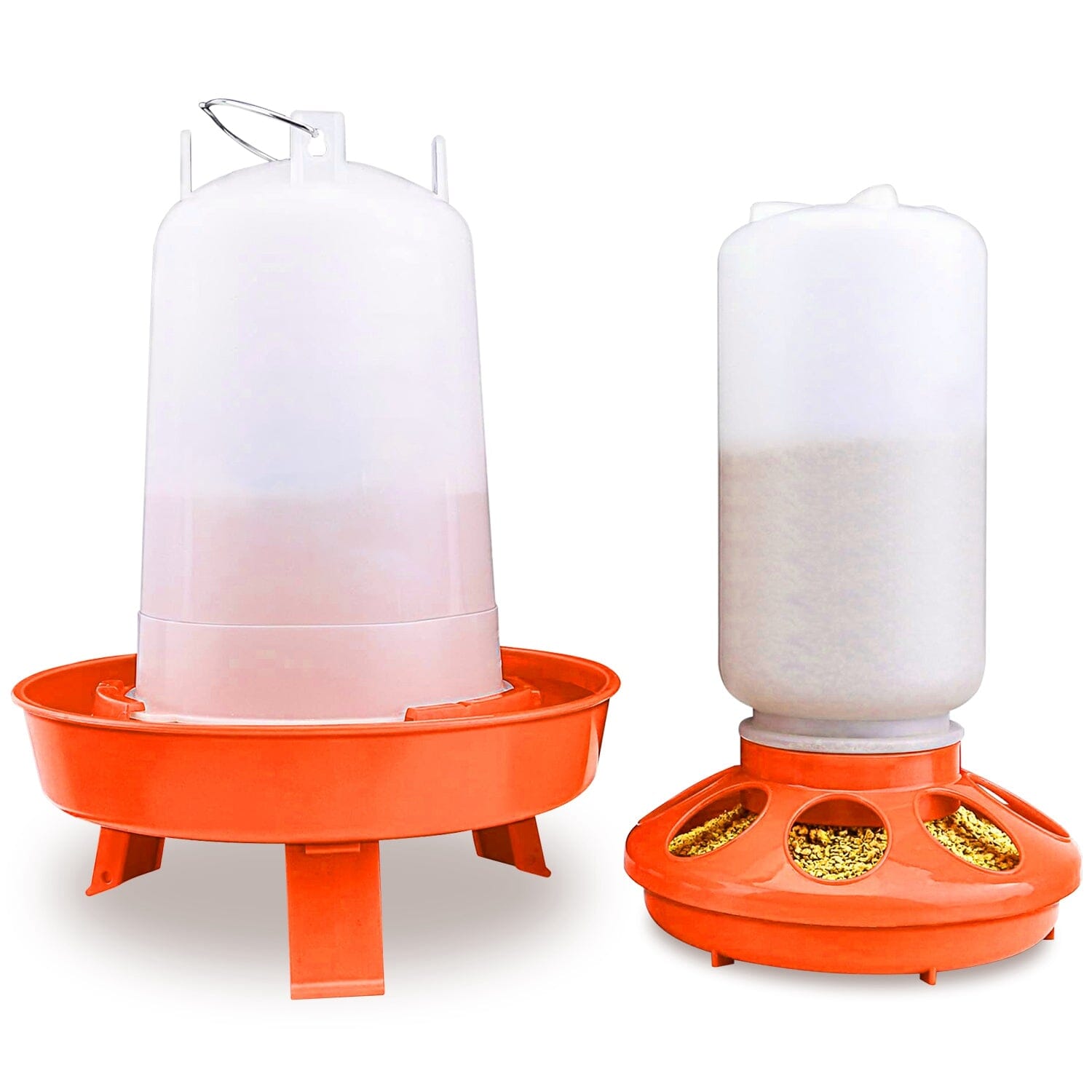 1.5L Chicken Feeder Adjustable Height Waterer Set Pet Supplies - DailySale