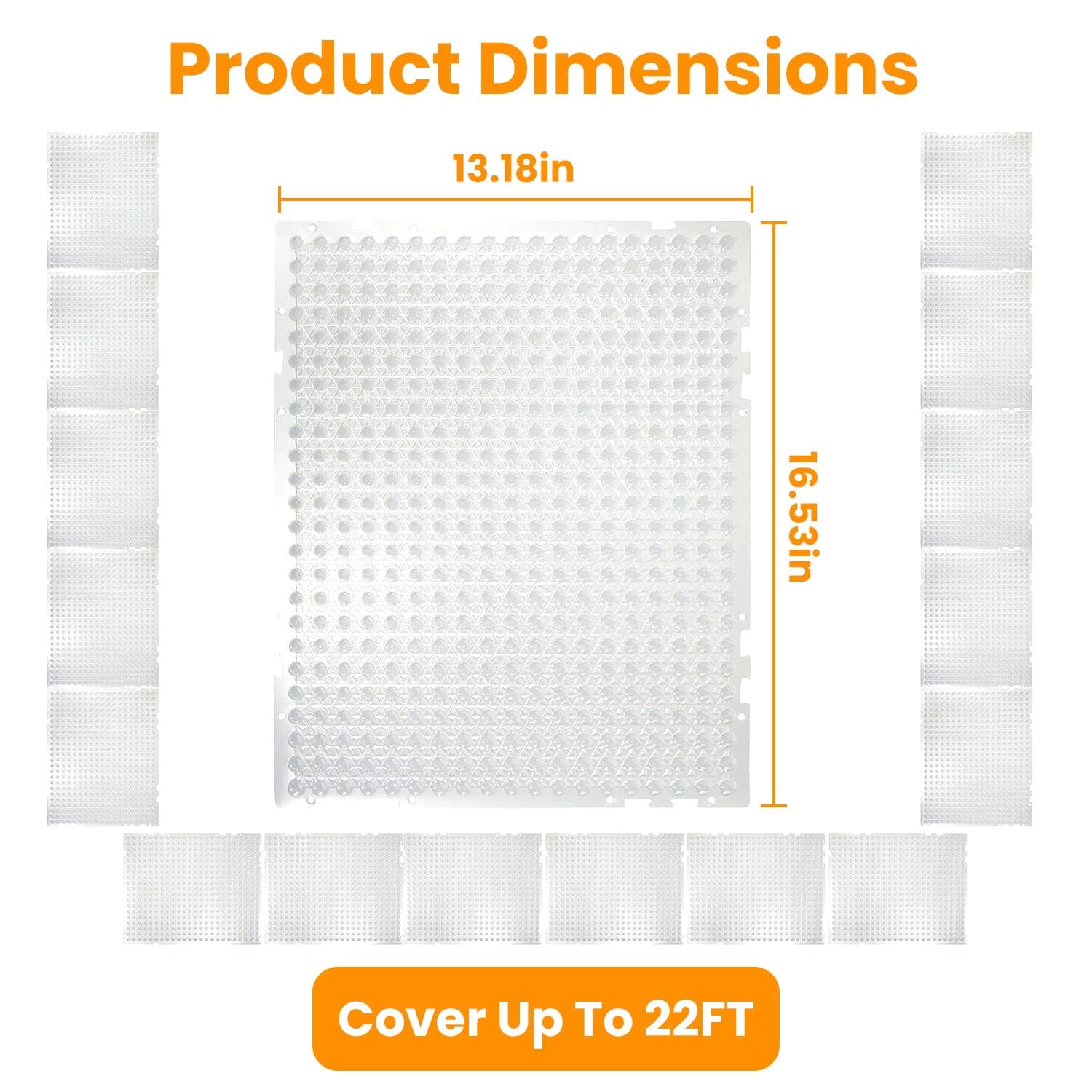 16-Pieces: Deterrent Training Mats with Spikes Garden & Patio - DailySale