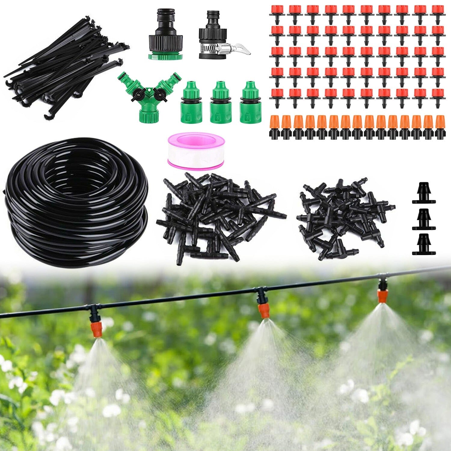 164FT Drip Irrigation Kit Automatic Garden Irrigation System Garden & Patio - DailySale