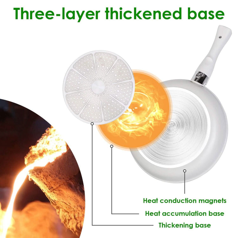 17-Pieces: Nonstick Cookware Set Induction Kitchen Pots and Pans Kitchen Tools & Gadgets - DailySale