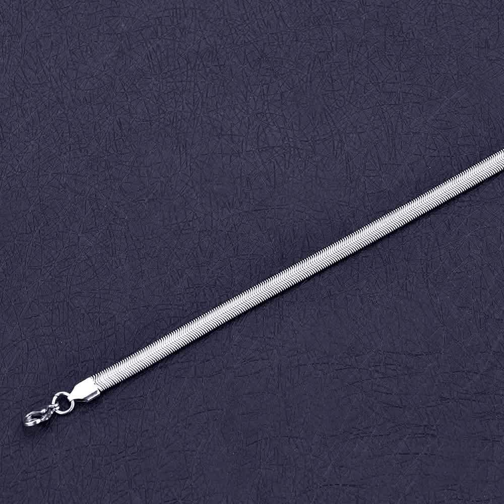 6mm Stainless Steel Snake Chain Bracelet – Unisex