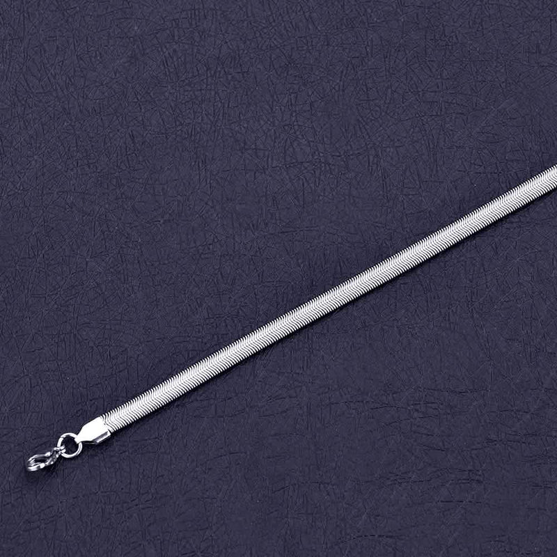 6mm Stainless Steel Snake Chain Bracelet – Unisex
