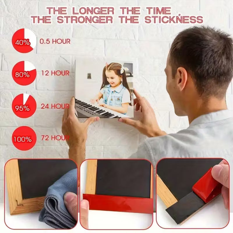 Heavy-Duty Dual-Sided Waterproof Tape 16mm x 196.85in – Strong, No-Residue Adhesive for Home & Auto