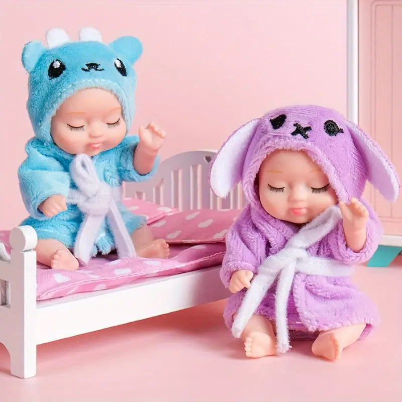 Sleep Simulative Rebirth Princess Dolls in Bathrobes