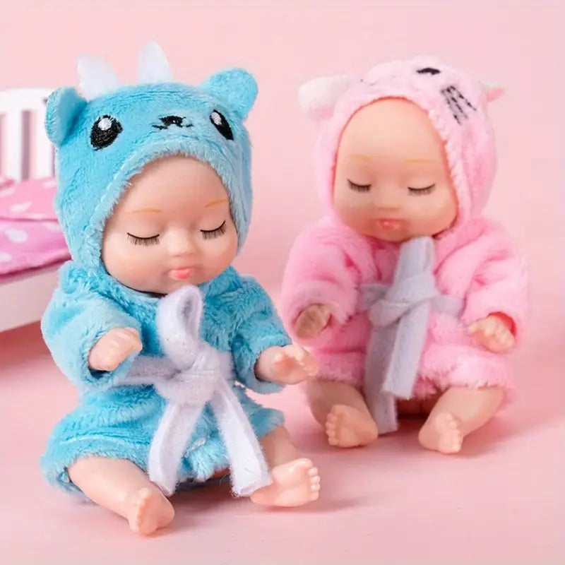 Sleep Simulative Rebirth Princess Dolls in Bathrobes