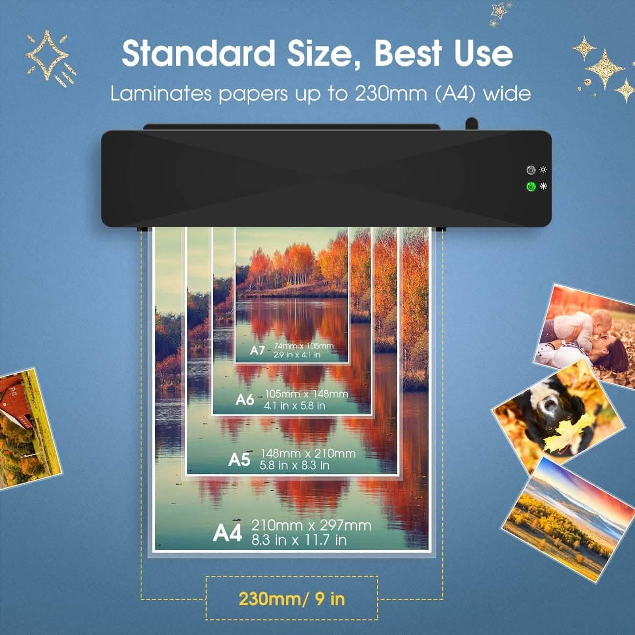 Crenova A4 Laminator – Hot & Cold Modes, Compact Design