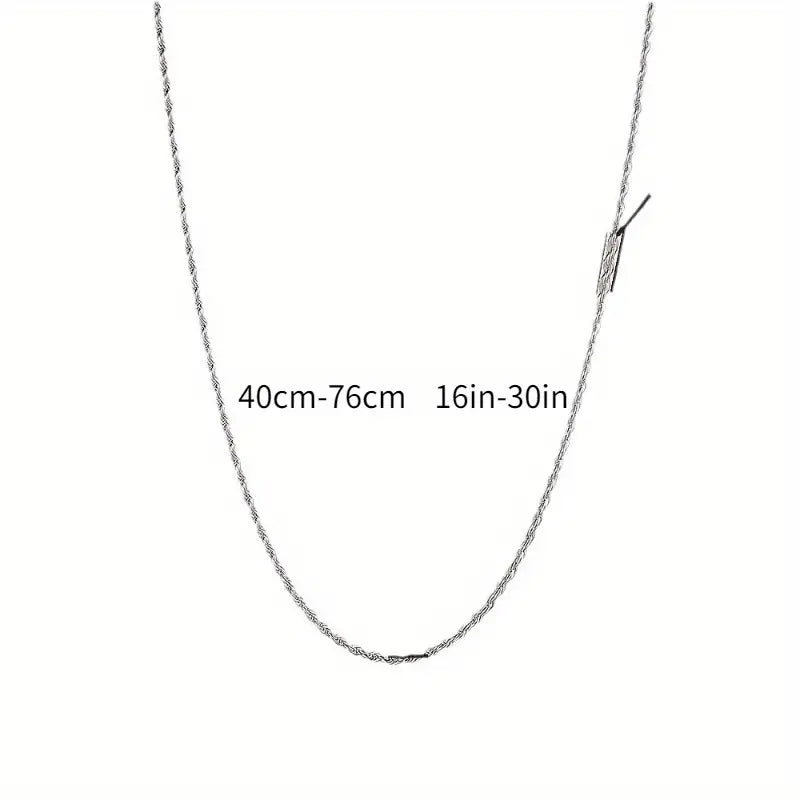 Twist Rope Chain Necklace Women's Jewelry Accessory