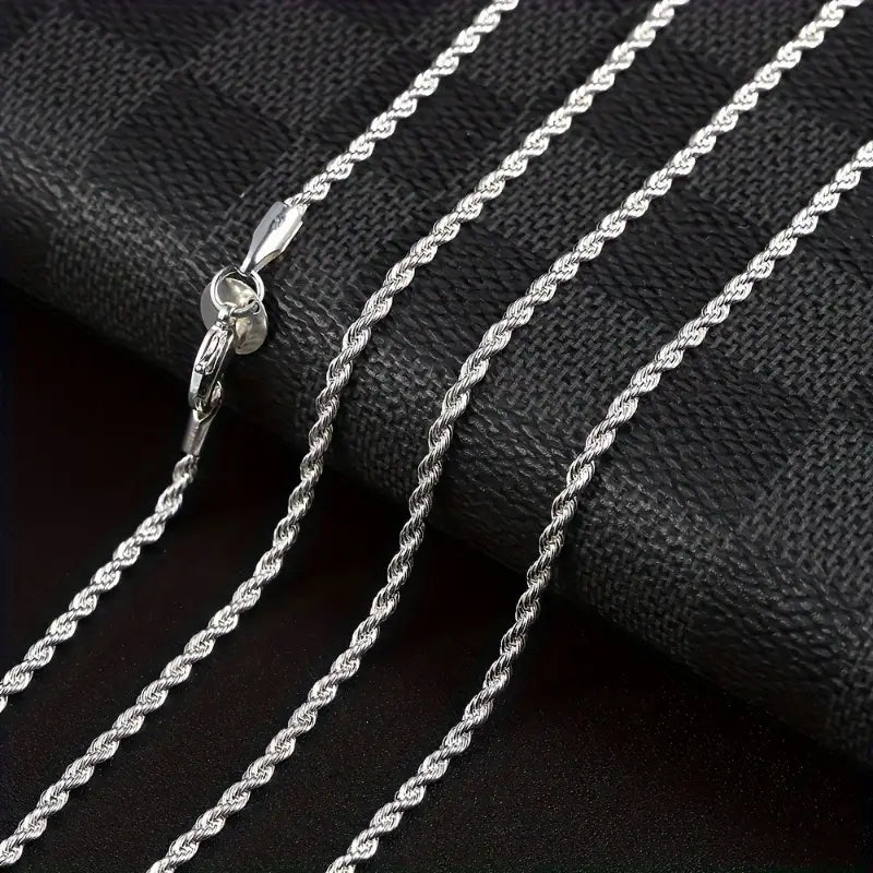 Twist Rope Chain Necklace Women's Jewelry Accessory