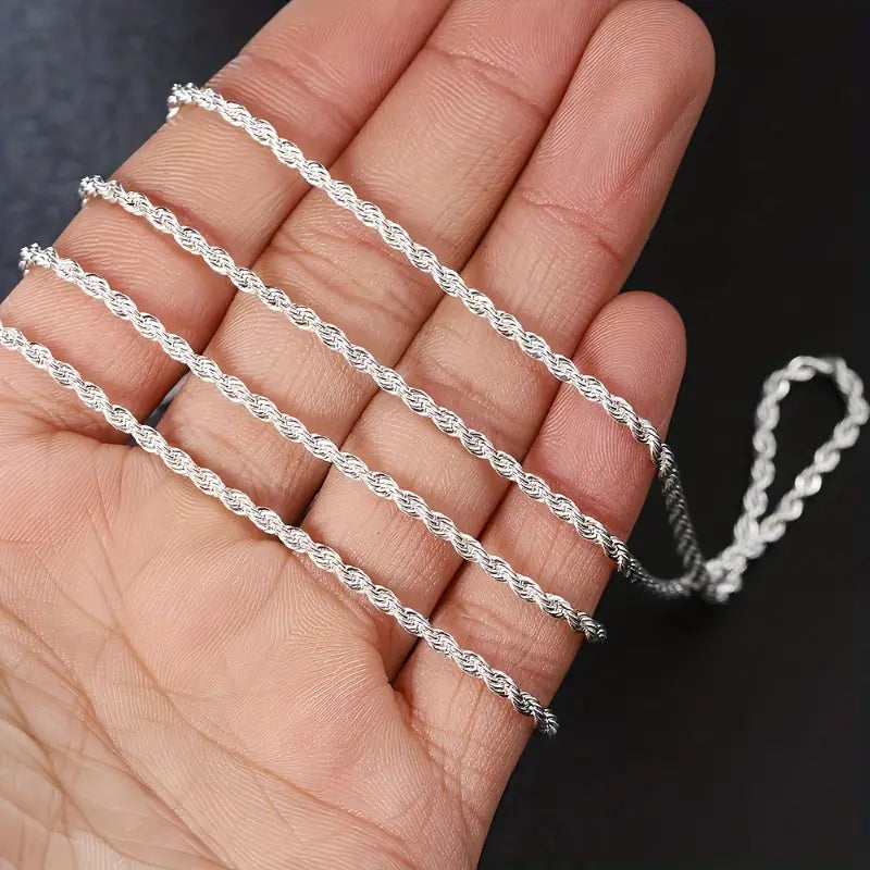 Twist Rope Chain Necklace Women's Jewelry Accessory