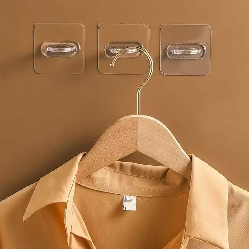 4-Pack Clear Adhesive Utility Hooks