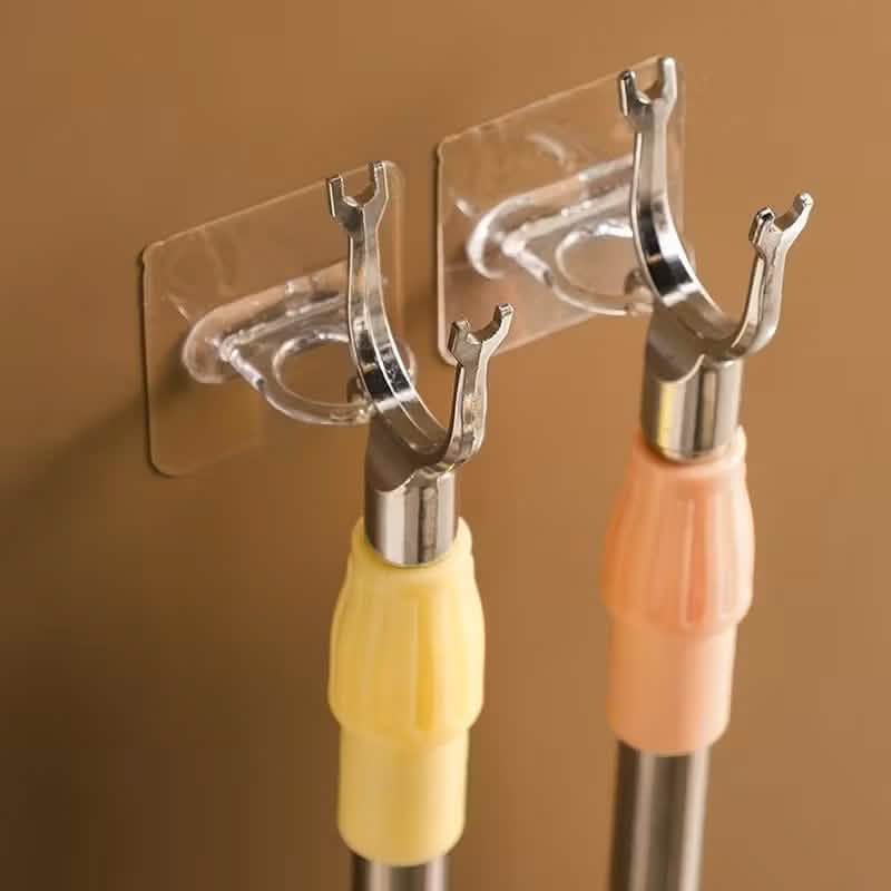 4-Pack Clear Adhesive Utility Hooks