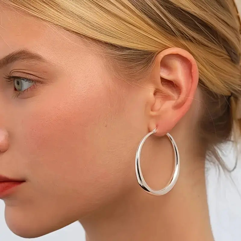 Elegant Daily Wear Round Circle Hoop Earrings