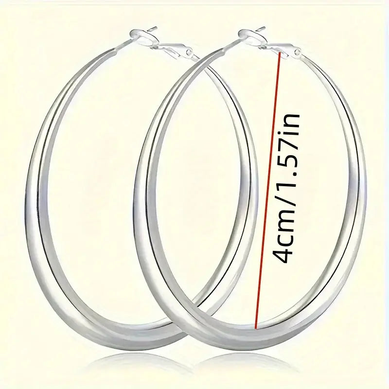 Elegant Daily Wear Round Circle Hoop Earrings