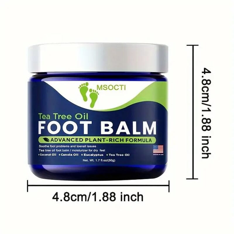 1.76oz Tea Tree Oil Foot Balm Moisturizer for Dry Feet Beauty & Personal Care - DailySale