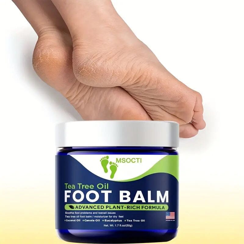 1.76oz Tea Tree Oil Foot Balm Moisturizer for Dry Feet Beauty & Personal Care - DailySale