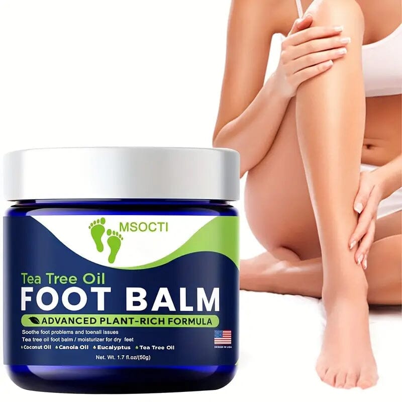 1.76oz Tea Tree Oil Foot Balm Moisturizer for Dry Feet Beauty & Personal Care - DailySale