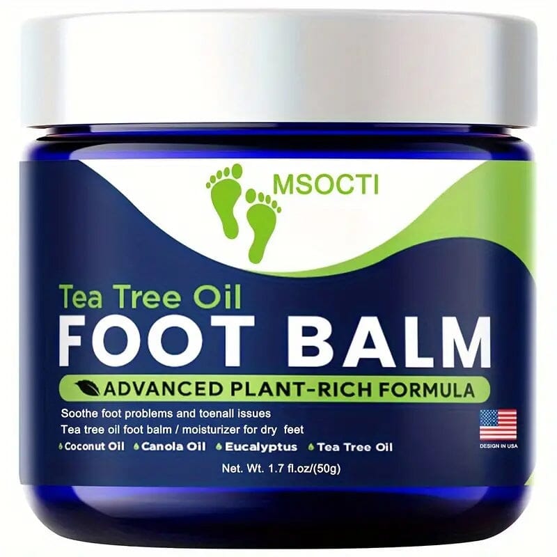 1.76oz Tea Tree Oil Foot Balm Moisturizer for Dry Feet Beauty & Personal Care - DailySale