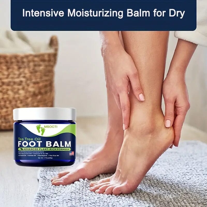 1.76oz Tea Tree Oil Foot Balm Moisturizer for Dry Feet Beauty & Personal Care - DailySale